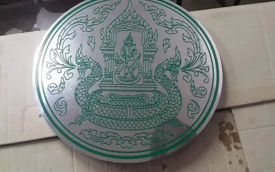 ป้ายบริษัทสแตนเลส‼️ไลน์@1sticker ป้ายสแตนเลสกัดกรด รับทำป้ายทุกแบบ