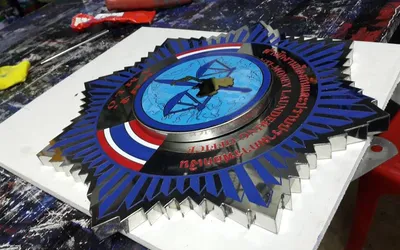 ตัวอักษรสแตนเลสสีทอง‼️ ไลน์@1sticker โลโก้สแตนเลสกัดกรด รับทำป้ายโลโก้ทุกแบบ